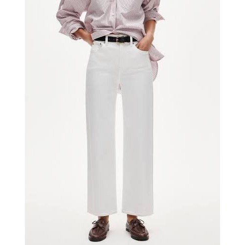 J.Crew Slim Wide Power Jeans White Size 27 New With Tags